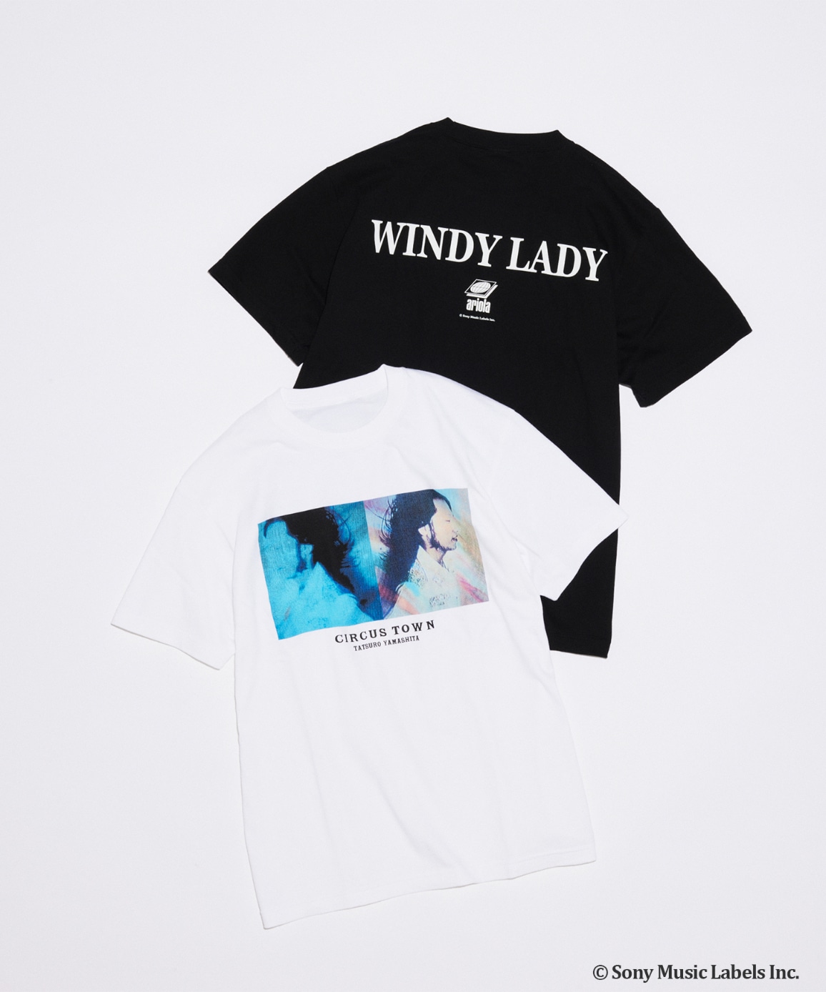 山下達郎とJOURNAL STANDARDのコラボTシャツ「WINDY LADY TEE」。