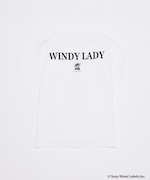 山下達郎とJOURNAL STANDARDのコラボTシャツ「WINDY LADY TEE」の裏面（ホワイト）。