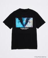 山下達郎とJOURNAL STANDARDのコラボTシャツ「WINDY LADY TEE」の表面（ブラック）。