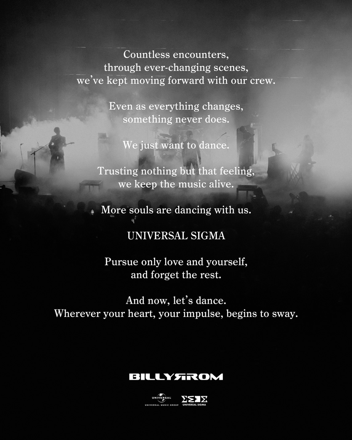 Billyrromのステートメント（英語版）。