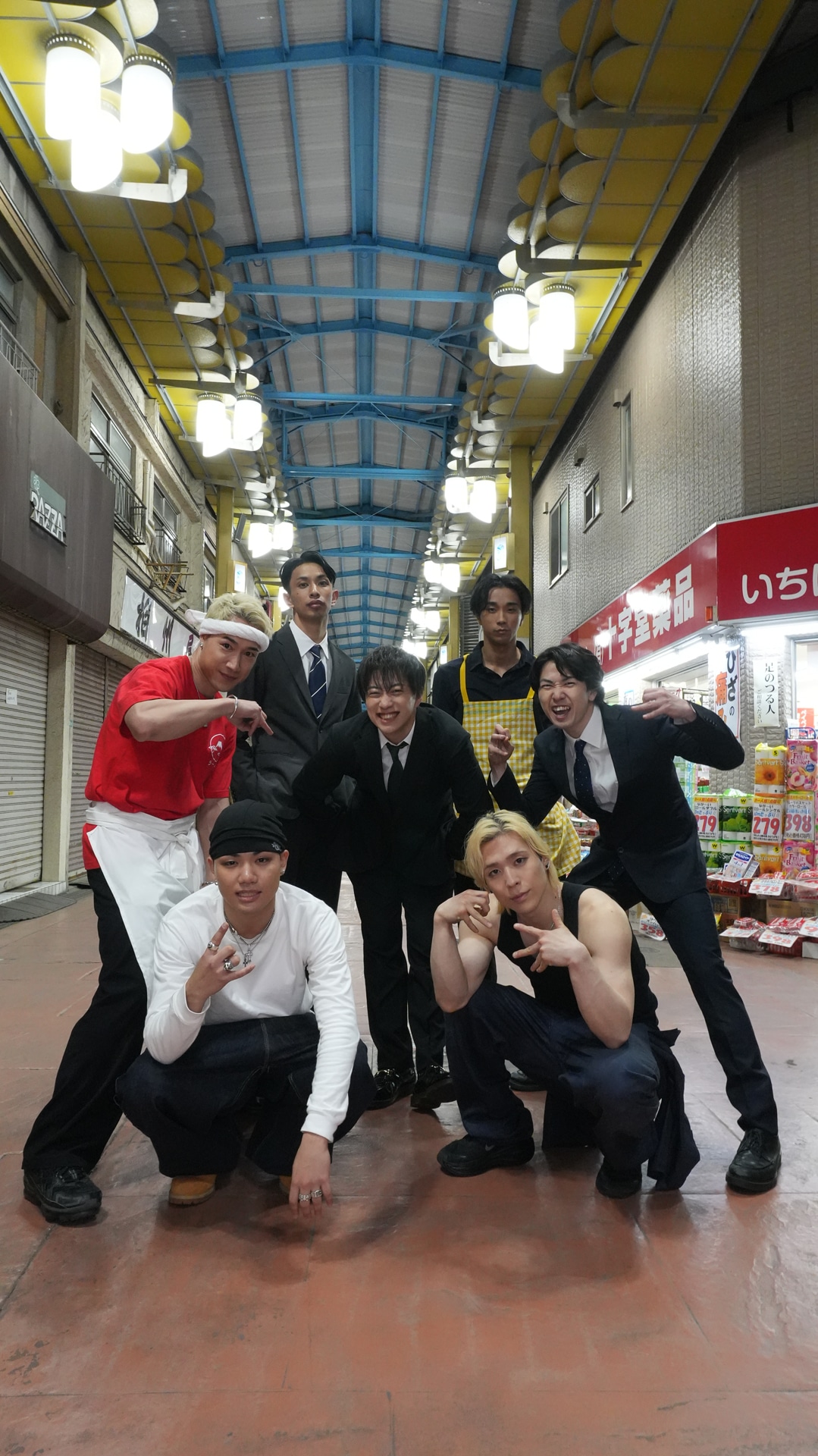 ドラマ「銀河の一票」オープニング映像の撮影現場。