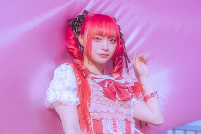 THE PINK MINDSの新メンバーキュアタカナ。（撮影：汐留シユ）