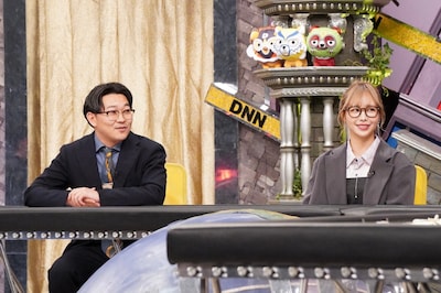 「全力！脱力タイムズ」より。左から、伊藤俊介（オズワルド）、仲川瑠夏（FRUITS ZIPPER）。