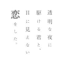 アニメ「透明な夜に駆ける君と、目に見えない恋をした。」ロゴ ©︎志馬なにがし・SBクリエイティブ / かけ恋製作委員会
