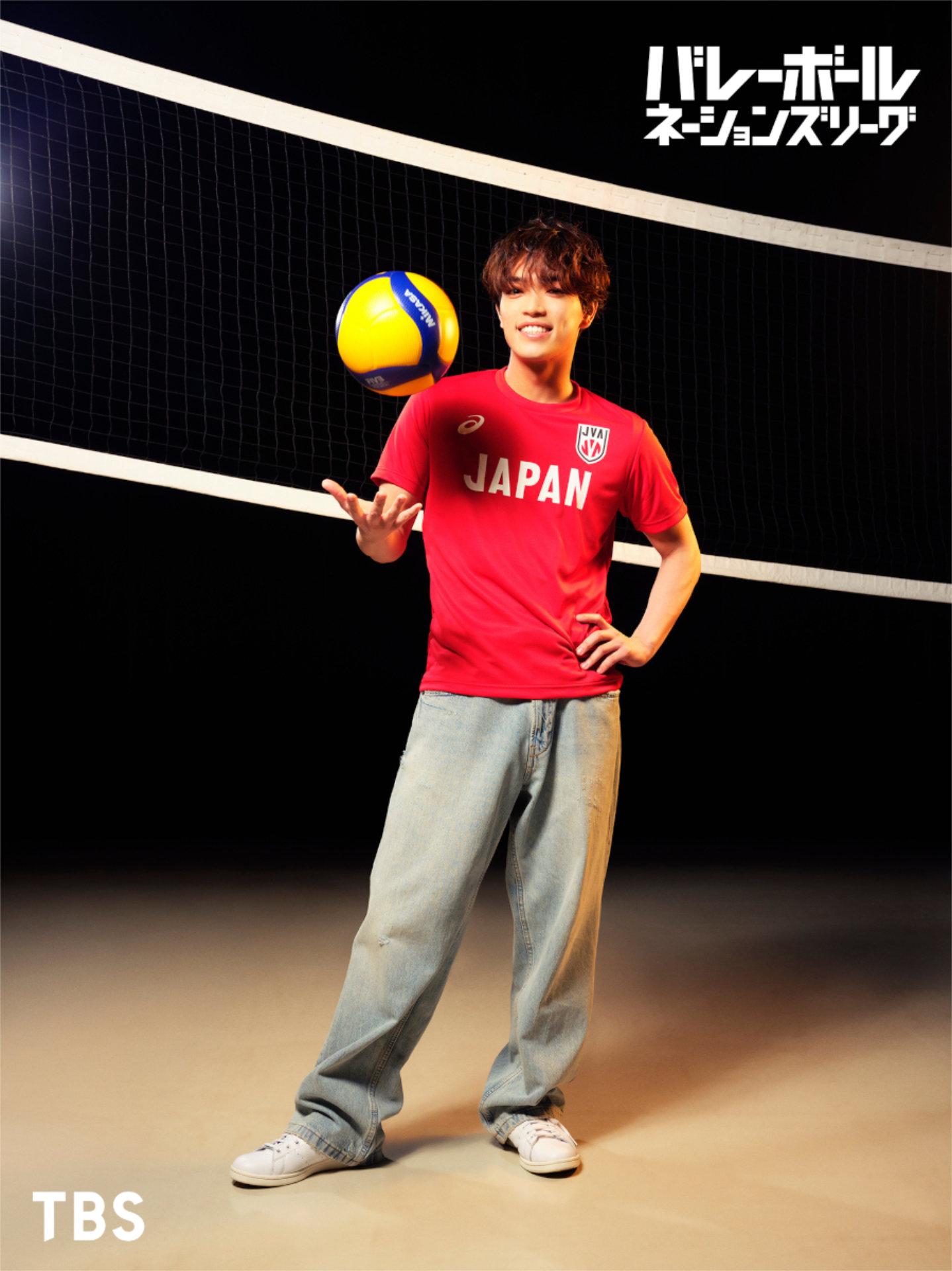 TBS系「バレーボールネーションズリーグ2026」の応援サポーターに就任した原嘉孝（timelesz）。