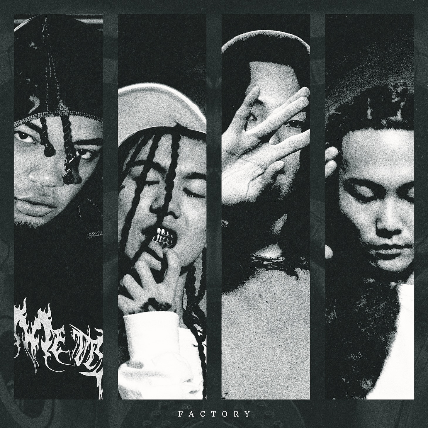SICK ON PRAY, HARKA, lj, Hezron & MIKADO「FACTORY」配信ジャケット