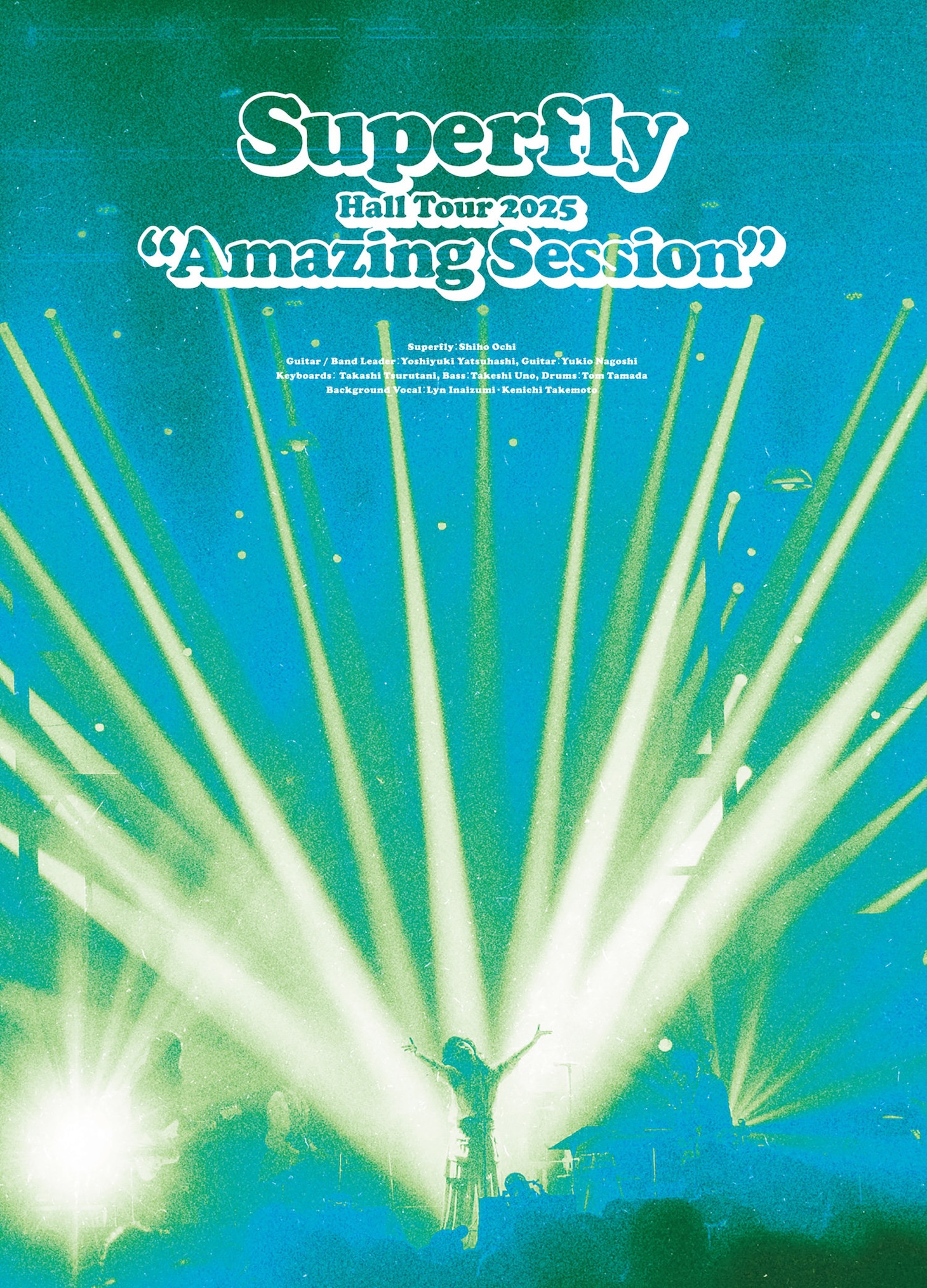 Superfly「Superfly Hall Tour 2025 "Amazing Session"」Blu-ray / DVDジャケット。