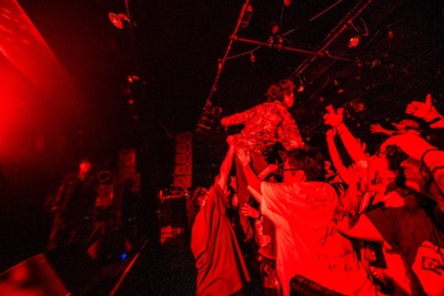 柵に登るryuya。