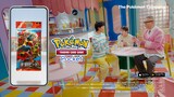 曽野舜太（M!LK）、伊藤沙莉、長谷川忍（シソンヌ）が出演する、「Pokémon Trading Card Game Pocket（ポケポケ）」新CMより。