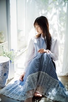 「週刊少年マガジン」22・23合併号より山川宇衣（櫻坂46）。