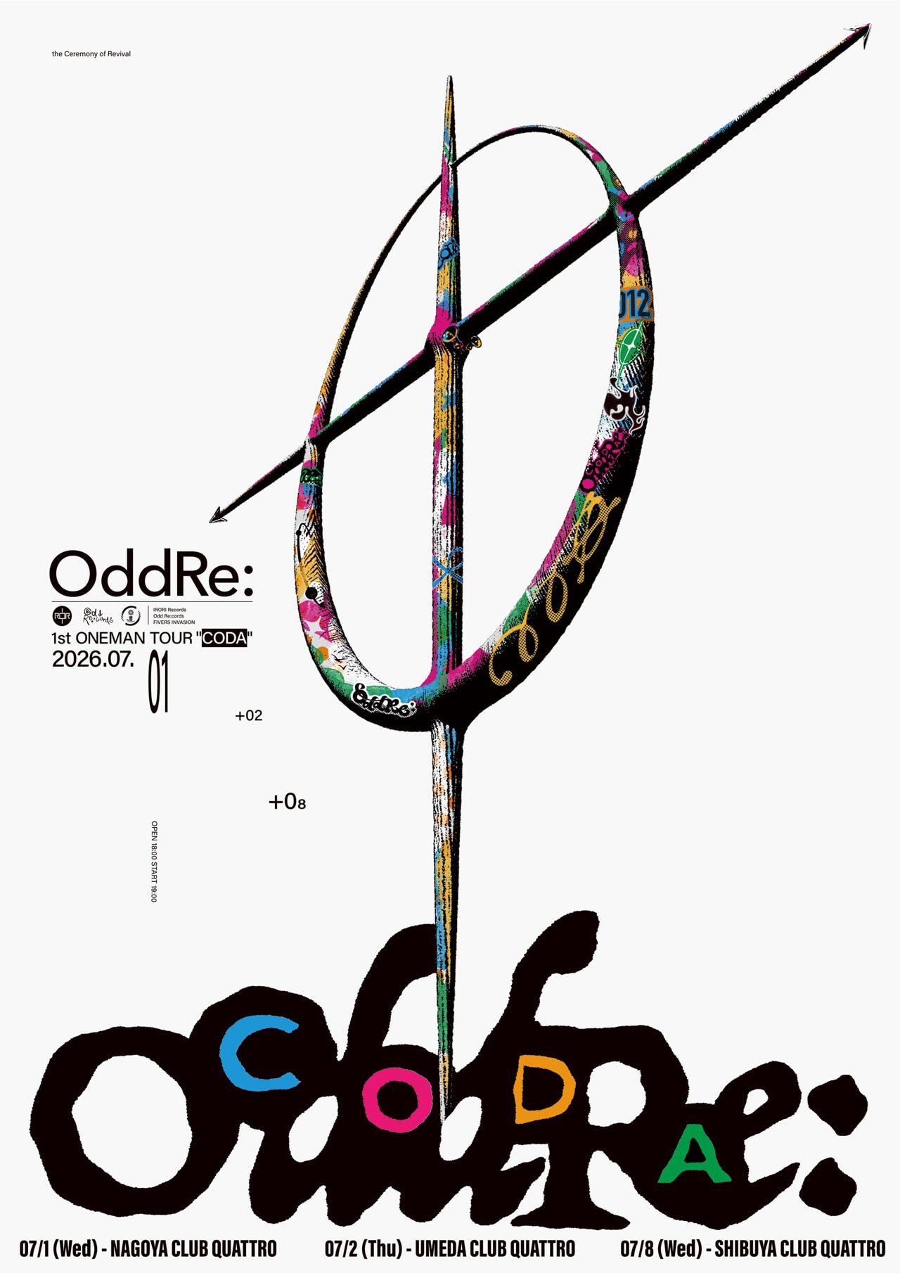 「OddRe: 1st ONEMAN TOUR "CODA"」ビジュアル