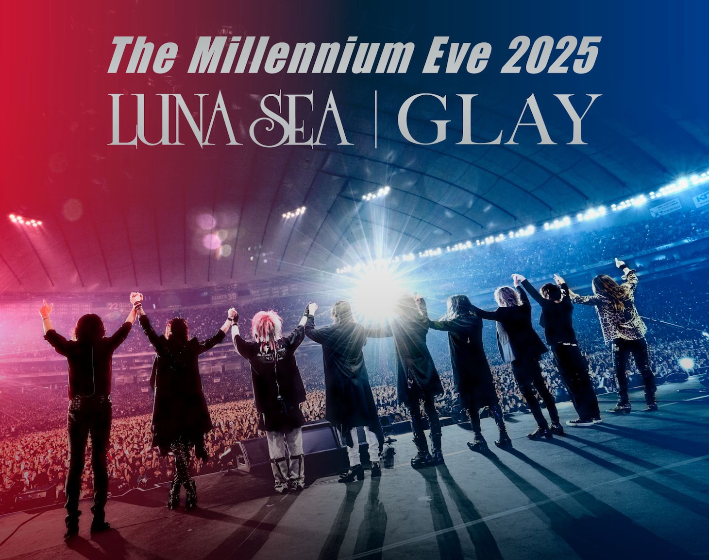 LUNA SEA×GLAY「The Millennium Eve 2025 in Tokyo Dome」Blu-rayジャケット