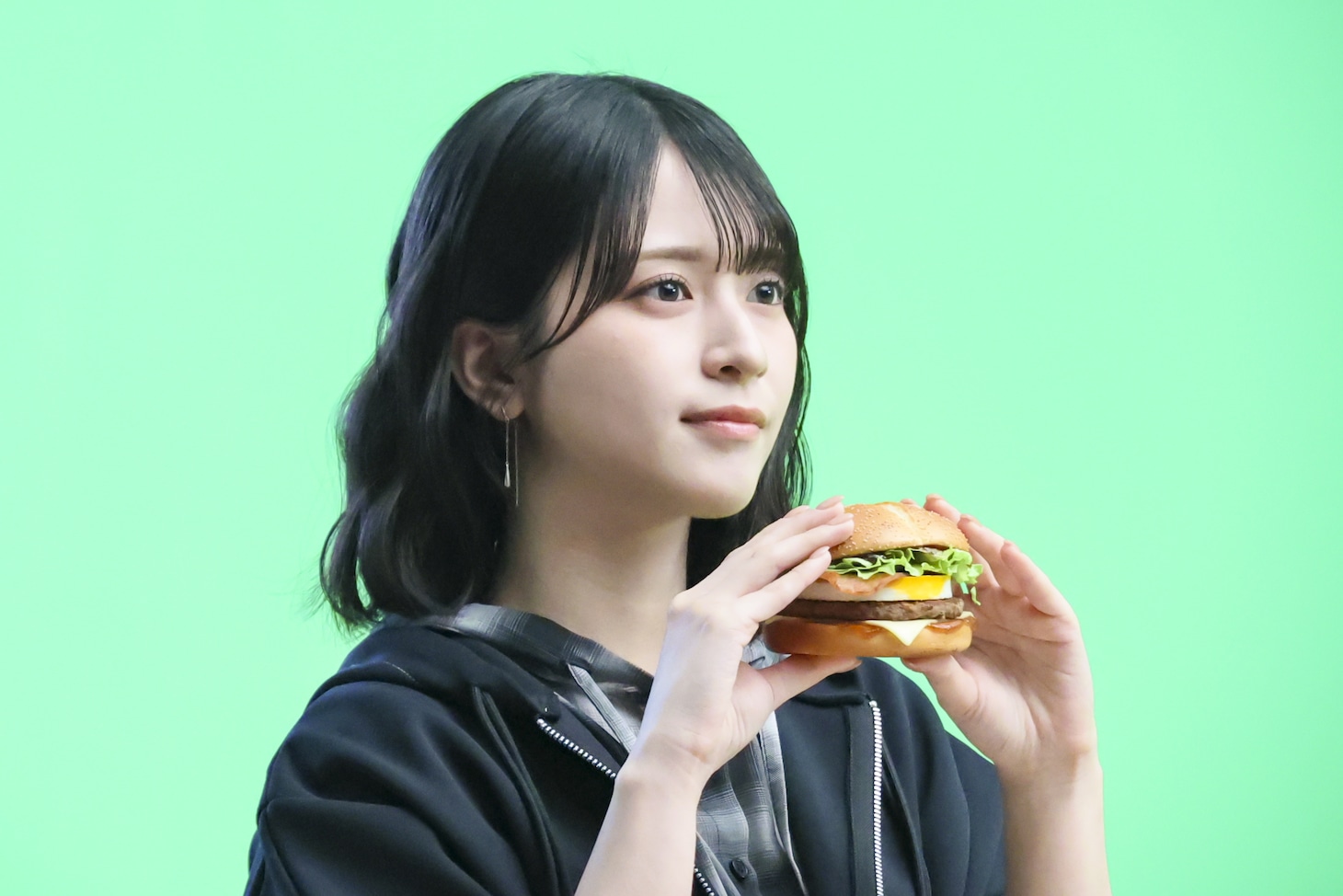 マクドナルド「サムライマック『普通のマックじゃ物足んねえ。』篇」収録時の様子。