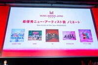 「MUSIC AWARDS JAPAN 2026」最優秀ニュー・アーティスト賞ノミネート一覧