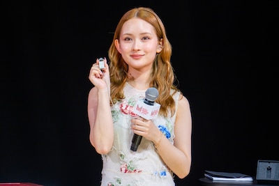 「『MUSIC AWARDS JAPAN 2026』ノミネート作品発表会」より畑芽育。