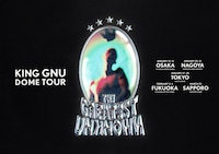 King Gnu「King Gnu Dome Tour THE GREATEST UNKNOWN」ビジュアル