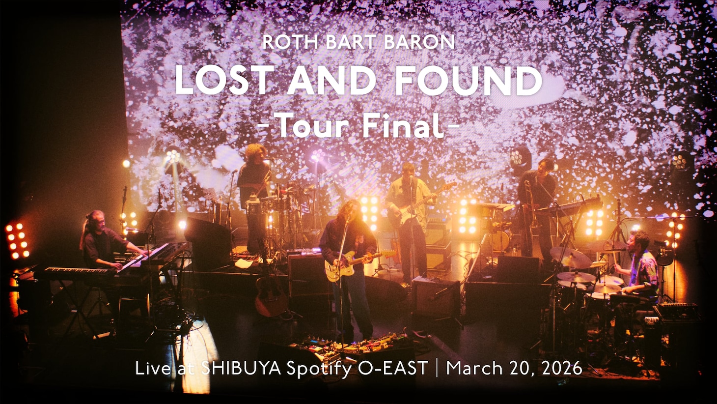 「ROTH BART BARON "LOST AND FOUND" TOUR」ファイナル公演のビジュアル。