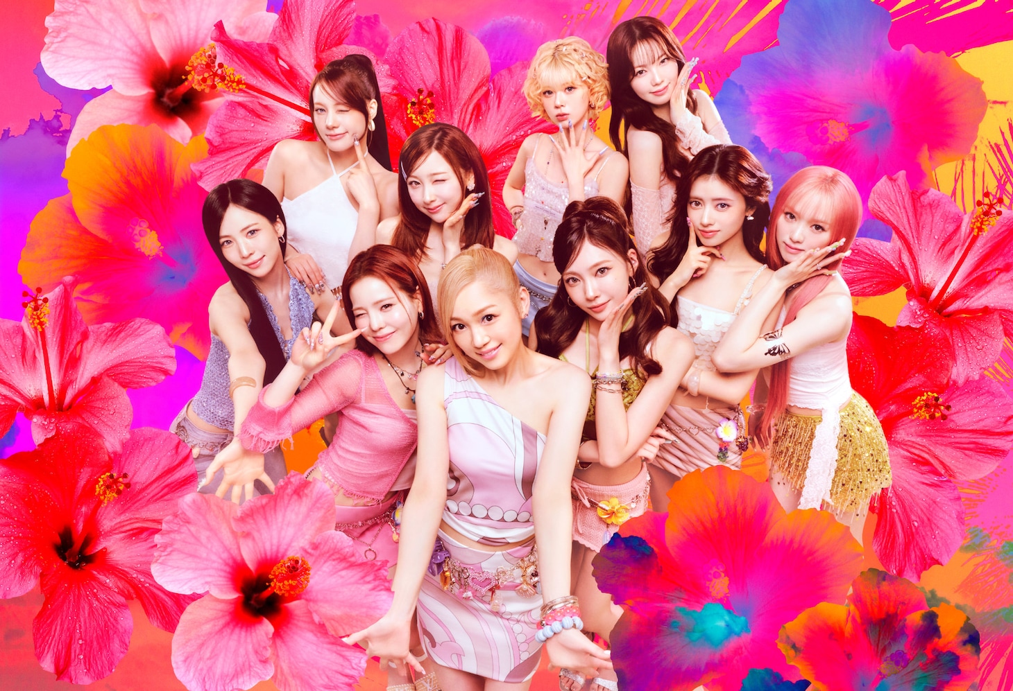 西野カナとNiziUのコラボビジュアル。