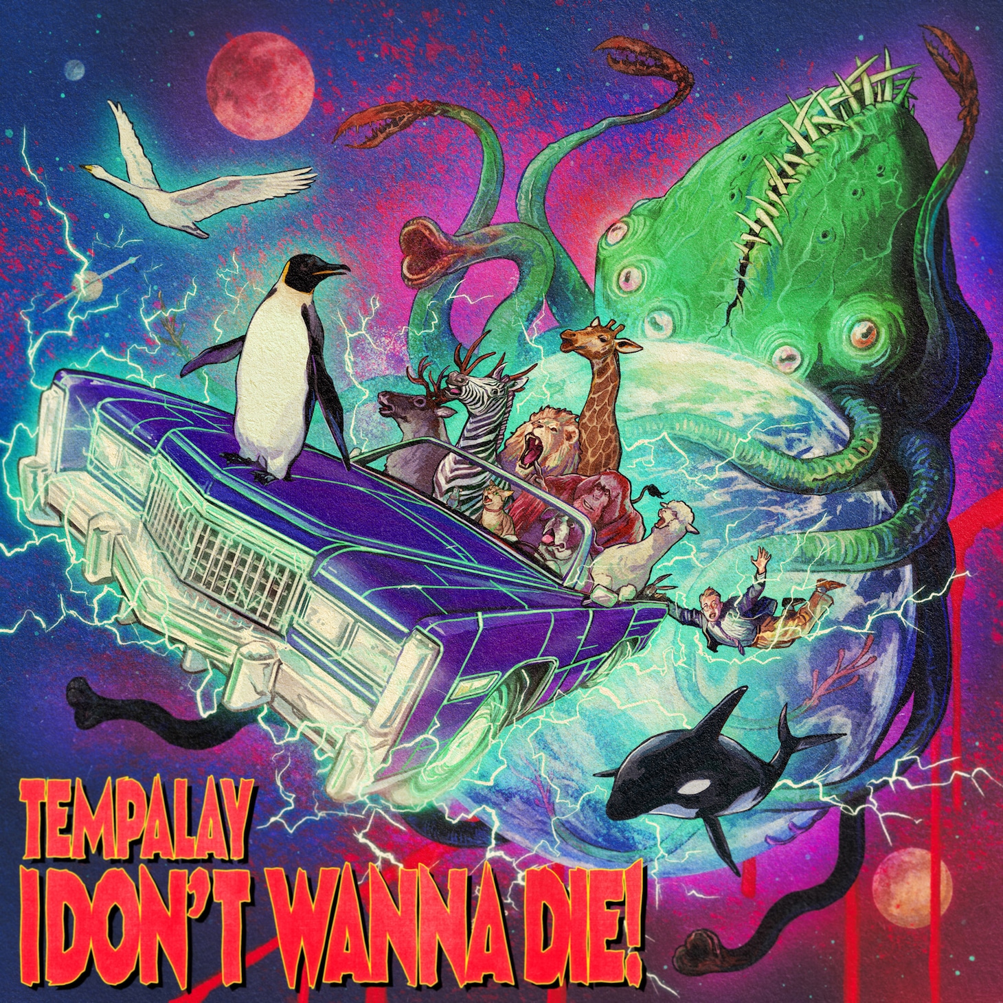 Tempalay「I DON'T WANNA DIE！」ジャケット