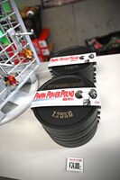 レジ横で売られているダンベル。