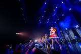「FM大阪“推したい夢”超ときめき♡宣伝部のめっちゃわかりみ～!! 超♡わかりみ～てぃんぐ!! Vol.2 supported by JR東海」ライブパートの様子。