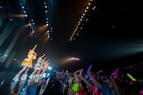 「FM大阪“推したい夢”超ときめき♡宣伝部のめっちゃわかりみ～!! 超♡わかりみ～てぃんぐ!! Vol.2 supported by JR東海」ライブパートの様子。