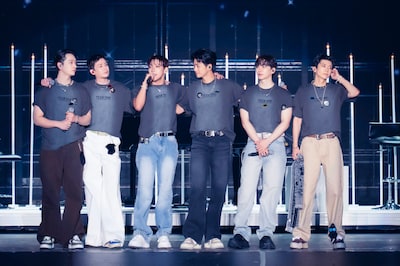 2PM。日本デビュー15周年記念コンサート「2PM Japan 15th Anniversary Concert "THE RETURN" in TOKYO DOME」より。（撮影：田中聖太郎写真事務所）
