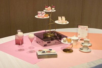 JWマリオット・ホテル東京がTWICEとのコラボアフタヌーンティー「Candy Dream」で提供するメニュー。