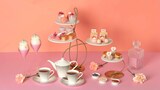 JWマリオット・ホテル東京の提供メニュー。TWICEとのコラボアフタヌーンティー「Candy Dream」より。