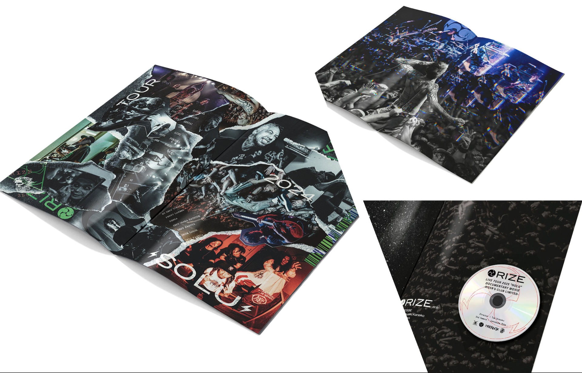RIZE復活ツアーのライブ写真集発売、A3変形の大判サイズ 特典DVDに