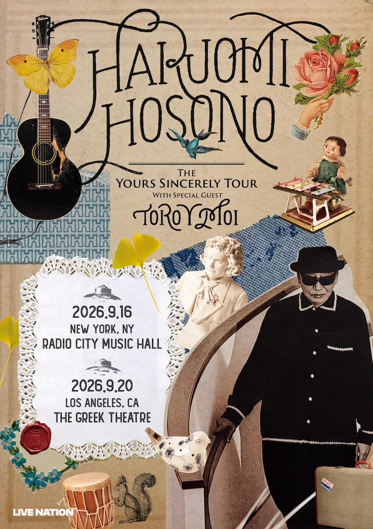 細野晴臣「The Yours Sincerely Tour」ビジュアル