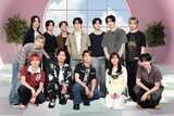 xikersと「M:ZINE」の“番組編集部員”を務める若井滉斗（Mrs. GREEN APPLE）、山添寛（相席スタート）、テレビ朝日アナウンサー・林美桜。