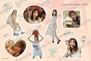 藤嶌果歩（日向坂46）1st写真集の特典：「あなたにマイアミをおすそわけ！」直筆ミニイラスト入り、かほりんの思い出ステッカーシート ©集英社／菊地泰久