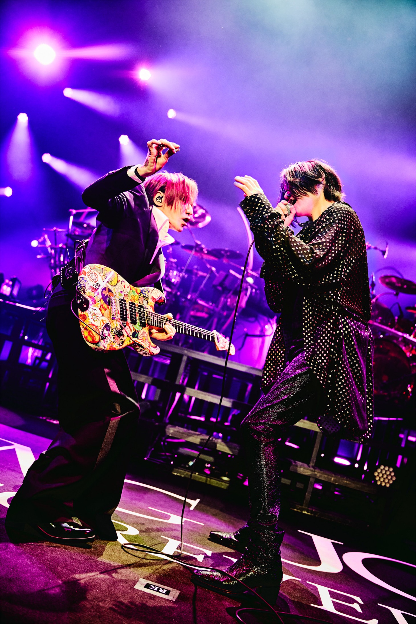 左からSUGIZO（G, Violin）、RYUICHI（Vo）。（撮影：田辺佳子）