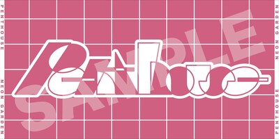 「Penthouseオリジナルロゴバスタオル Neon Garden ver.」サンプル画像