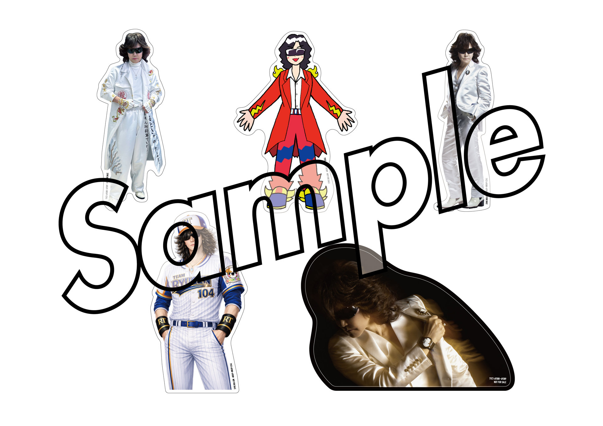 Toshl「IM A SINGER VOL.4」ダイカットステッカーサンプル [画像