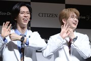 超特急のリョウガとユーキ。