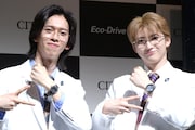 超特急リョウガ＆ユーキが褒め合いイジり合う！「エコ・ドライブ」イベントで若槻千夏も“絡みやすさ”に太鼓判