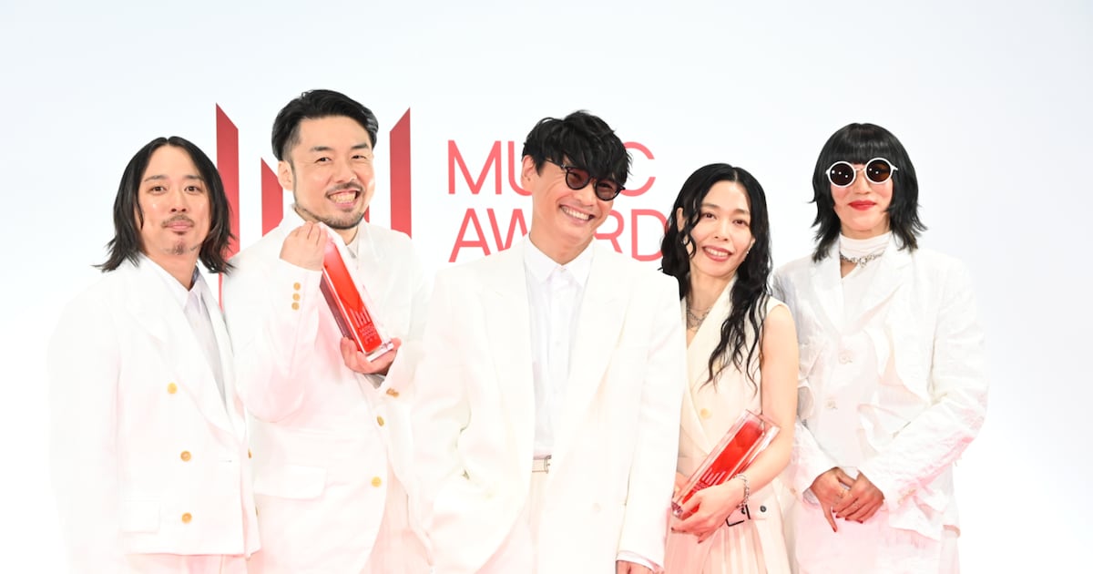 サカナクション「MAJ」で8冠「ライブが素晴らしいバンドが世界で戦っていくべき」