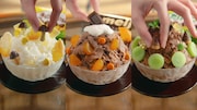 Web CM「meiji♡FRUITS ZIPPER～チョコかき氷はじめました～」より。
