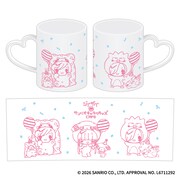 「ジグザグ×サンリオキャラクタァズCAFE」ハートハンドルマグカップ