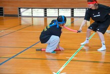 チャンベイビーに一本取られるヤママチミキ。