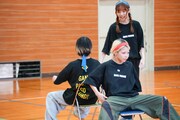 椅子取りゲームの様子。