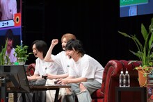 左からリョウガ、ユーキ、橘柊生。