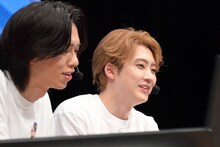 手前からリョウガ、ユーキ。