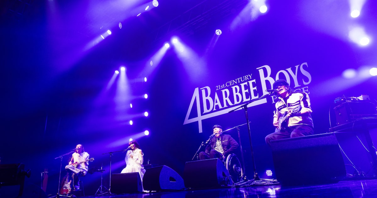 BARBEE BOYS、“4PEACE”になって再起動！新境地突入の6年半ぶりワンマン