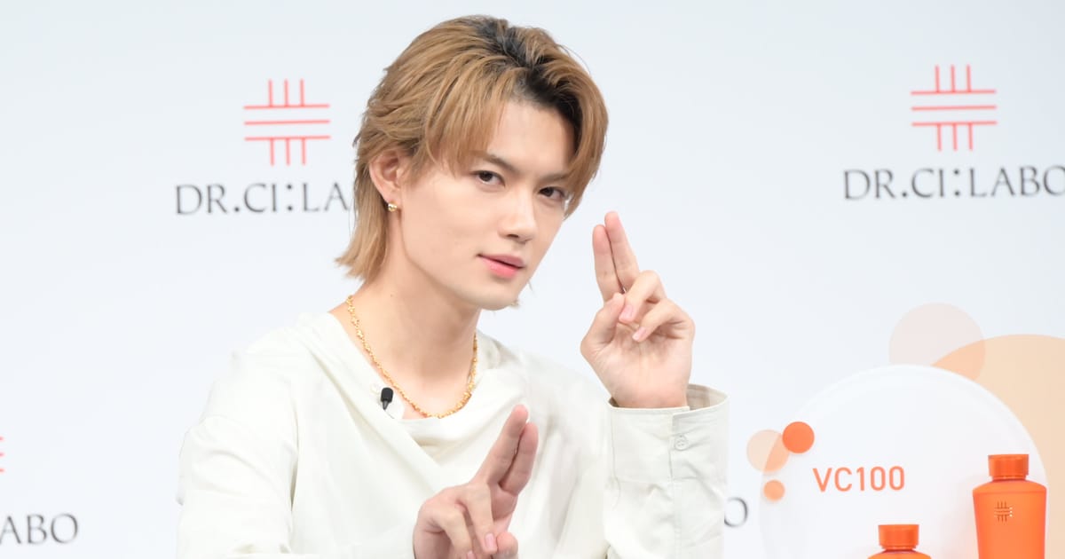 M!LK佐野勇斗「ドクターシーラボ」アンバサダー就任会見でイイじゃん×滅！×爆裂のフルコース！報道陣も思わず拍手