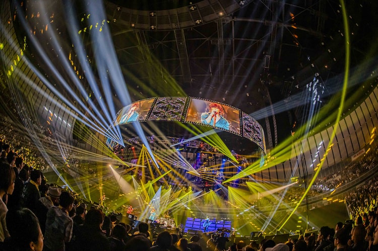 「B'z LIVE-GYM 2026 -FYOP＋-」神奈川・横浜アリーナ公演の模様。