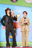 INIの池﨑理人と髙塚大夢。「トイ・ストーリー5」ジャパンプレミアのレッドカーペットに登場した。