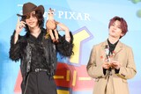 INIの池﨑理人と髙塚大夢。「トイ・ストーリー5」ジャパンプレミアのレッドカーペットに登場した。
